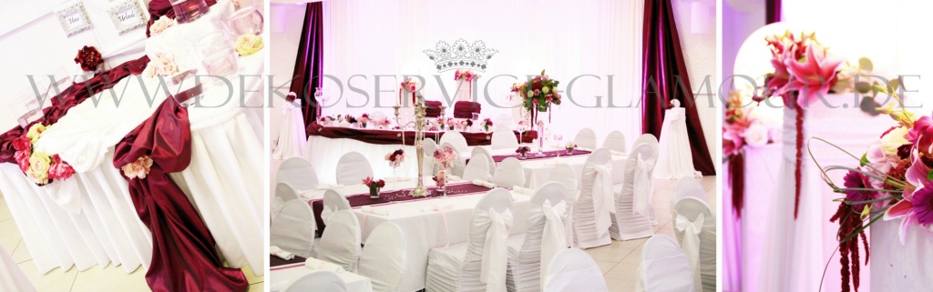 Hochzeit dekoration brombeer